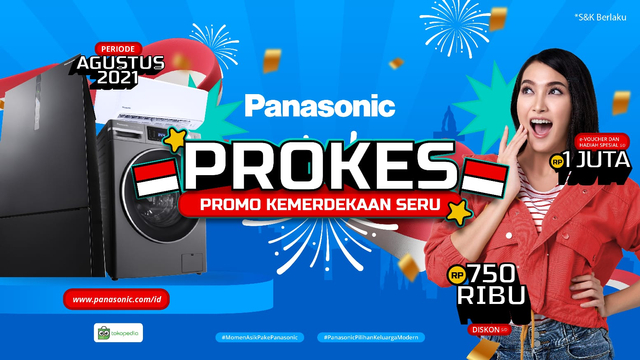 Panasonic menghadirkan program Promo Kemerdekaan Seru (PROKES) untuk memeriahkan HUT RI. Foto: dok. Panasonic