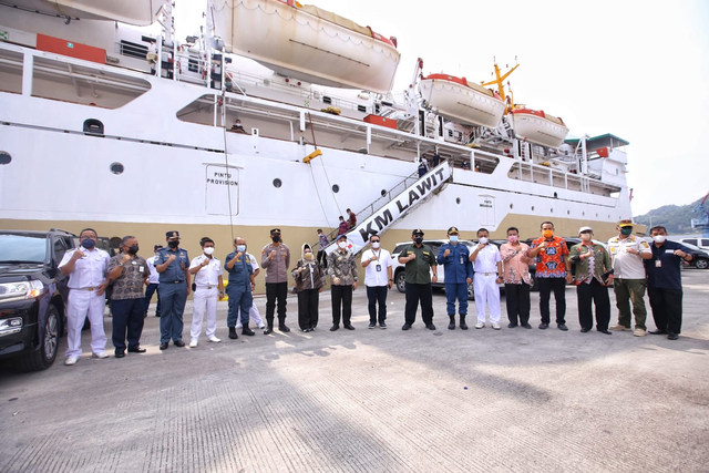 Kapal Isolasi Apung KM Lawit Tiba di Lampung, Kapasitas 419 Bed (1)