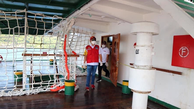 Joune Ganda Hadiri Soft Launching Kapal Isoman Pasien COVID-19 Asal Minut-Bitung (70817)