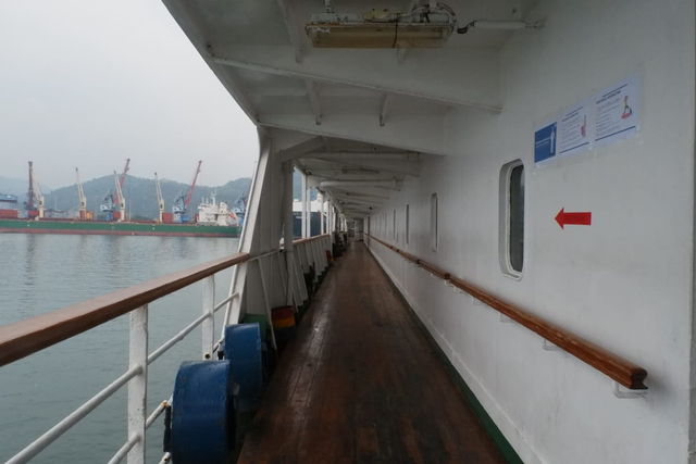 Melihat KM Lawit: Tempat Isolasi Terapung Bagi Pasien COVID-19 di Lampung (4)