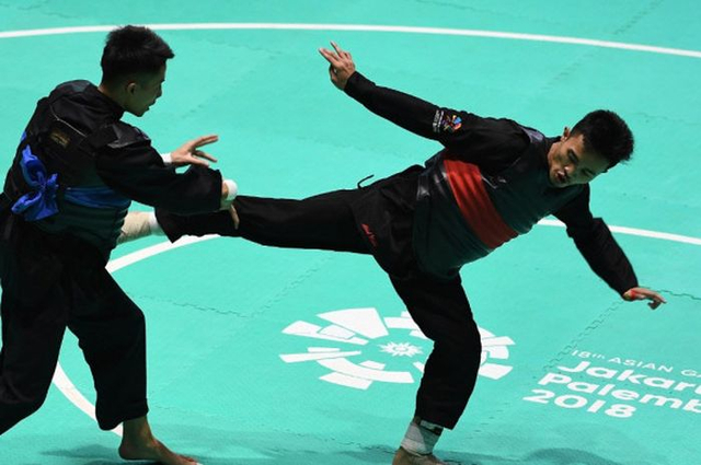 Tendangan dalam Pencak Silat (Sumber: INASGOC)