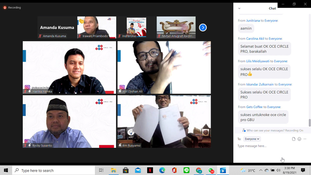 Foto : Penandatanganan Kerjasama OK OCE Circle Pro dan OK OCE Indonesia