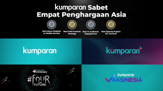 kumparan meraih 4 penghargaan di ajang Asian Digital Media Awards 2021.
 Foto: kumparan