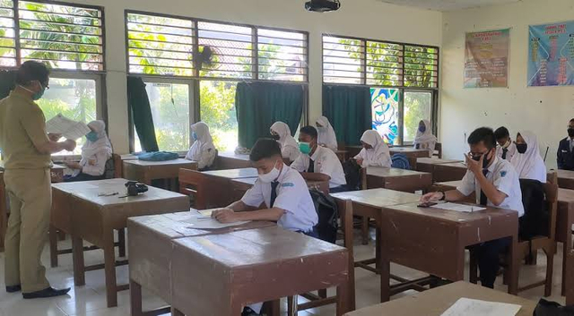 Pembelajaran tatap muka di Kota Tegal. (Foto: Dok PanturaPost)