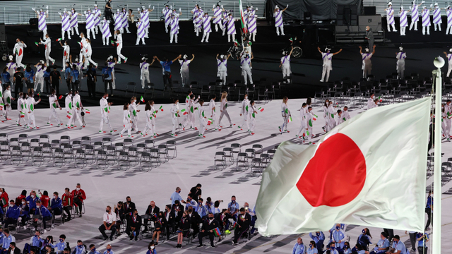 Upacara pembukaan Paralimpiade Tokyo 2020 di Stadion Olimpiade, Tokyo, Jepang, Selasa (24/8). Foto: Bernadett Szabo/REUTERS