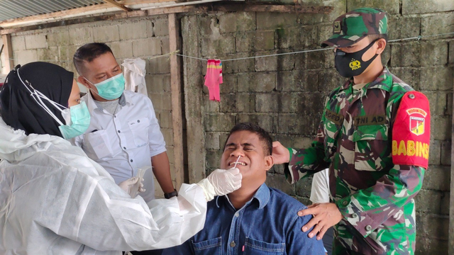 Serbuan Vaksinasi untuk Masyarakat Difabel Kota Palu. Foto: Penrem 132 Tadulako