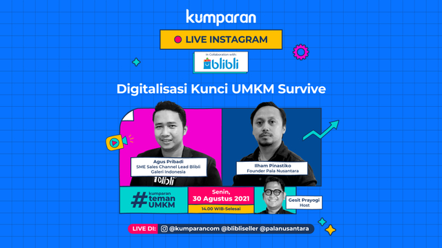 Live Instagram Digitalisasi Kunci UMKM Survive  Foto: admin