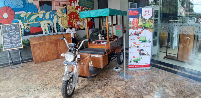 Gerobak listrik (GELIS) yang dirilis Pemkot Yogyakarta. Foto: Len/Tugu Jogja