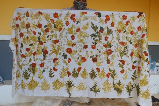 Intip Proses Lahirnya Kain Cantik dari Daun Asli di Kahut Sigerbori Lampung (9)
