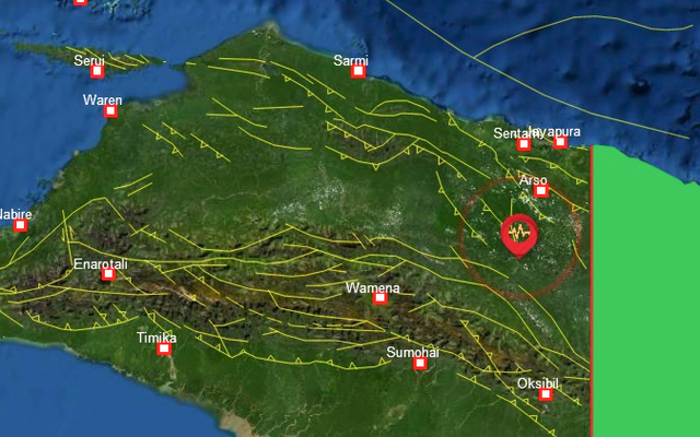 Ilustrasi gempa Keerom. (Dok BMKG wilayah V Jayapura) 