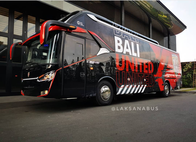 Bus Bali United. Foto: dok. Instagram Laksana