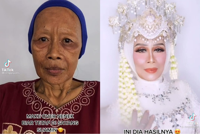 Viral: MUA Asal Lampung Rias Seorang Nenek Pakai Lakban, Begini Hasilnya (48168)