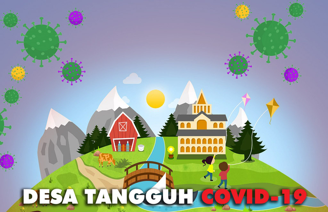 Poster Desa Tanggun COVID-19. Foto: situs satgascovid19