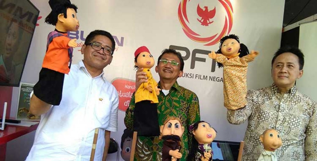 Boneka yang jadi tokoh-tokoh di serial Si Unyil, film anak-anak produksi PFN yang pernah populer dan melegenda hingga kini. Foto: Dok. Telkom Indonesia