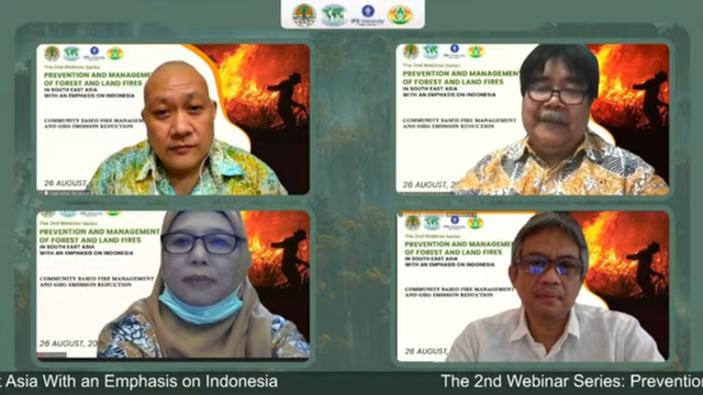 Selenggarakan Webinar, Fakultas Kehutanan dan Lingkungan IPB University Undang Peneliti Upper ASEAN Wildland