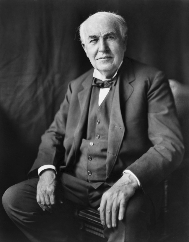 Sosok Thomas Alva Edison, sang penemu lampu listrik. Foto: Pixabay