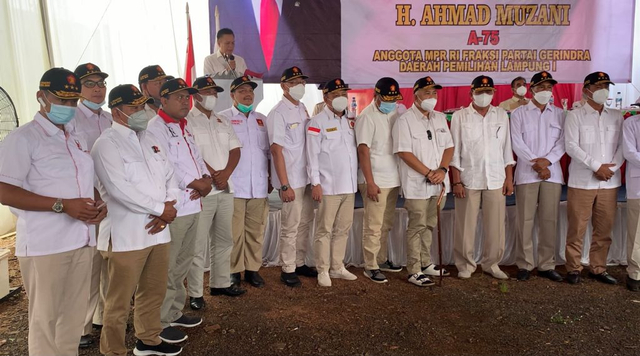Sekjen Gerindra Ahmad Muzani di DPD Lampung. Foto: Dok. Partai Gerindra