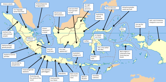 Ilustrasi pembagian  otonomi daerah di Indonesia. Sumber: Wowshack