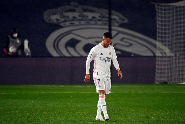 Pemain Real Madrid, Eden Hazard. Foto: Gabriel Bouys/AFP