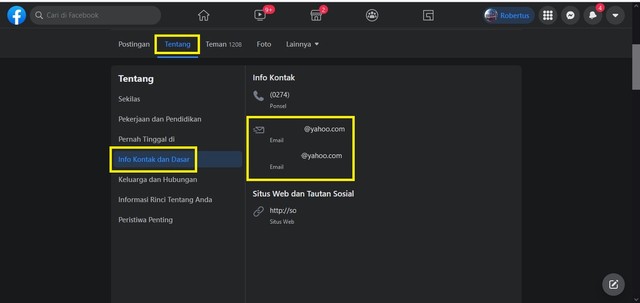 Tampilan layar cara menghapus akun Facebook yang lupa password dan email (Foto: Robertus Krisnanda)
