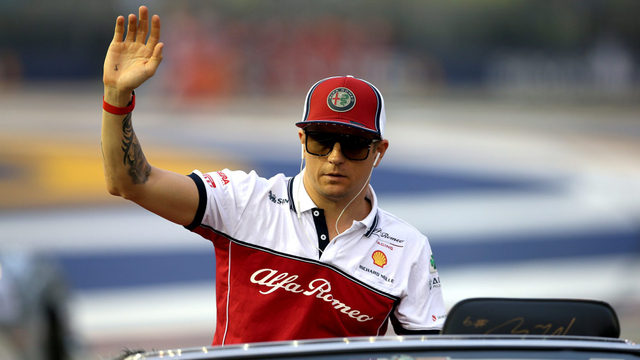 Kimi Raikkonen pada saat Drivers Parade Foto: dok. Formula 1