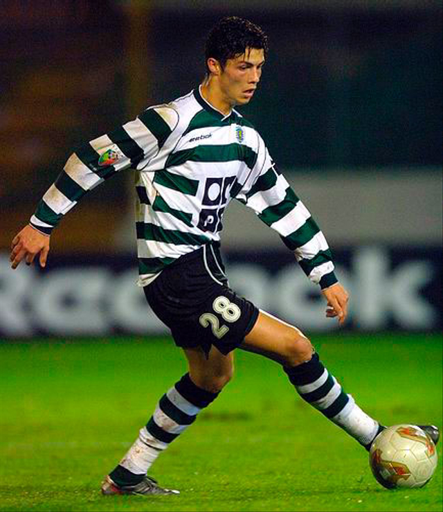 Cristiano Ronaldo saat masih membela Sporting CP. Foto: @TimelineCR7