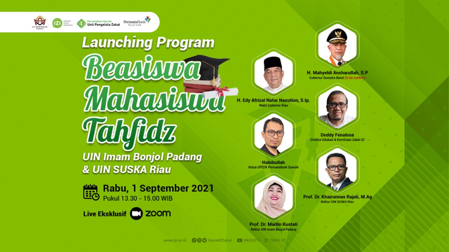 UPZDK PermataBank Syariah dan LAZNAS IZI Launching Beasiswa Mahasiswa 