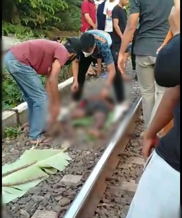 Pria diduga ODGJ tewas tertabrak kereta api | Foto: Istimewa
