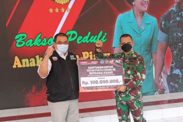 Kolaborasi ACT dan TNI AD Bantu Yatim Piatu Terdampak Covid-19 (143821)