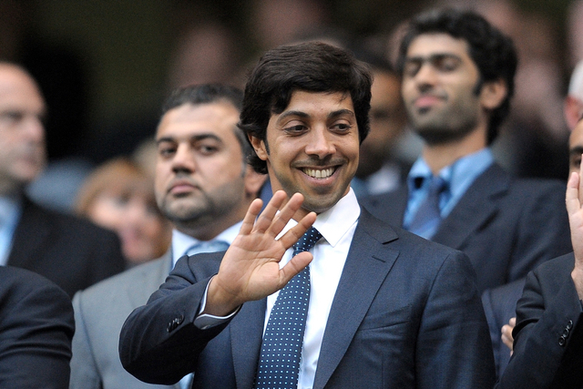 Pemilik Manchester City, Sheikh Mansour bin Zayed Al Nahyan. Foto: ANDREW YATES / AFP