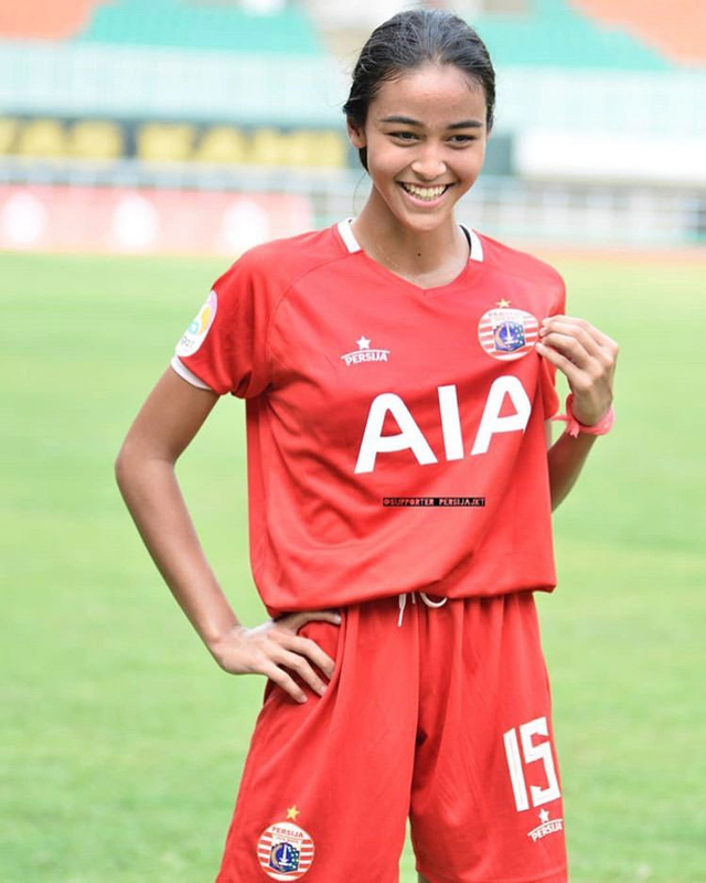 Pesepak bola wanita Indonesia keturunan Denmark, Naomi Nielsen. Foto: Dok. Pribadi