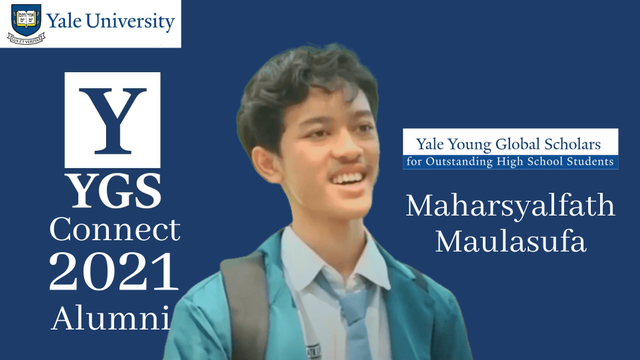 Maharsyalfath (18) penerima beasiswa $3,500 Yale Young Global Scholars (YYGS) Connect 2021, Yale University, Amerika Serikat. (dok. pribadi)