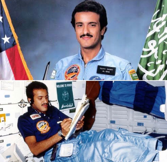 Sultan bin Salman Al Saud tercatat menjadi astronaut pertama dunia yang berpuasa dan khatam Alquran di luar angkasa. Foto: Istimewa.