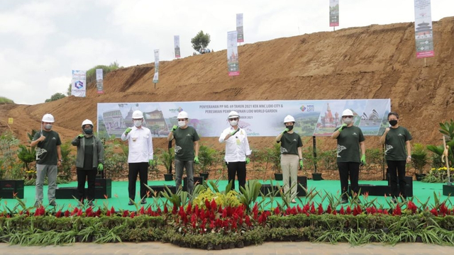 Menteri Pertanian Syahrul Yasin Limpo, saat menghadiri Peresmian Pembangunan Lido World Garden, Bogor, pada Selasa (8/9). Foto: Kementan RI
