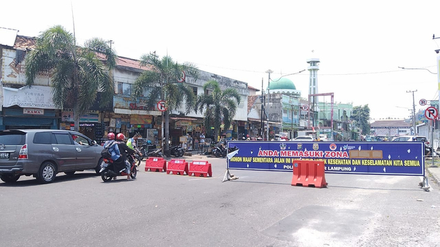 Jalan Protokol Kembali Disekat, Kapolresta Bandar Lampung: Keputusan Forkompinda (3)