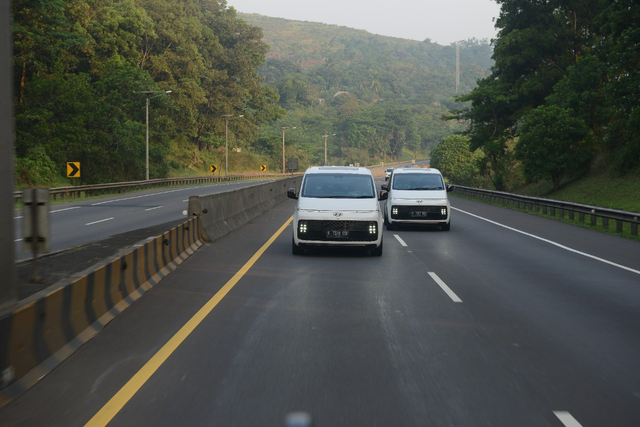 Test drive Hyundai Staria rute Jakarta-Bandung pulang pergi, Kamis (9/9). Foto: Dok. Istimewa