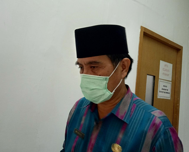 Inspektur Kota Bandar Lampung M. Umar saat diwawancarai Lampung Geh, Jumat (10/9) | Foto : Sidik Aryono/Lampung Geh