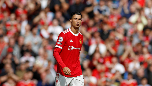 Pemain Manchester United Cristiano Ronaldo saat melawan Newcastle United pada pertandingan Liga Inggris di Old Trafford, Manchester, Inggris. Foto: Phil Noble/REUTERS