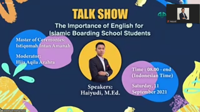 The Importance of English for Islamic Boarding School Students (Doc. Penulis)