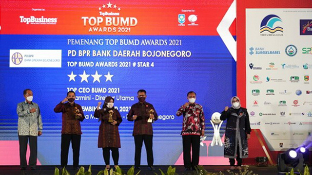 Acara Puncak Penganugerahan TOP BUMD Awards 2021, di Ballroom Hotel Raffles, Jakarta. Jumat (10/09/2021) (istimewa)