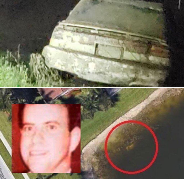 Jenazah William Moldt di dalam mobil ditemukan oleh warganet di Google Earth. Foto: Istimewa.