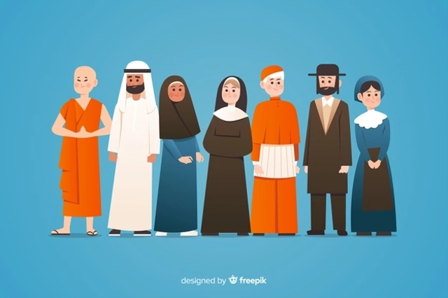 ilustrasi shari-hari besar setiap agama di Indonesia, umber gambar: https://www.freepik.com/