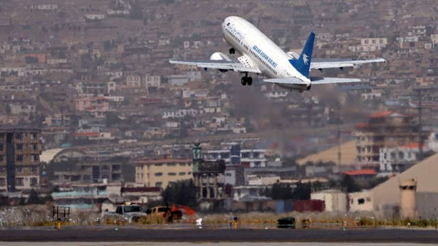 Ilustrasi bandara Foto: Karim Sahib/AFP