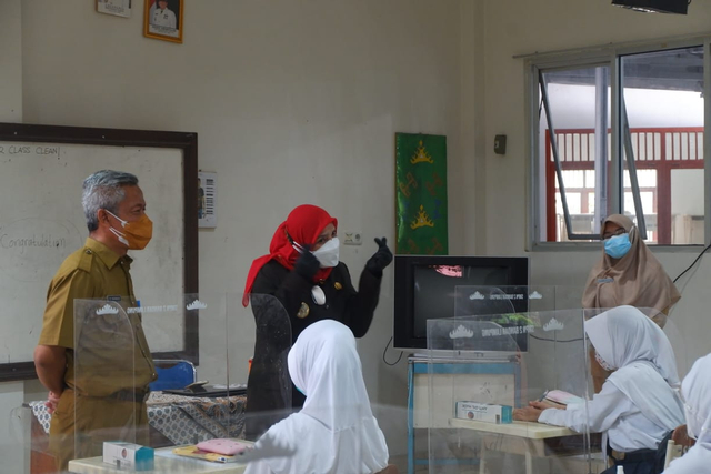 Walkot Bandar Lampung Pastikan Prokes Berjalan Saat Simulasi PTM Terbatas (1)