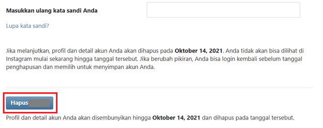 Cara Menghapus Akun IG Permanen, Enggak Pakai Ribet (149207)