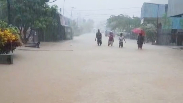 Banjir di Kota Serui. (Dok: istimewa)