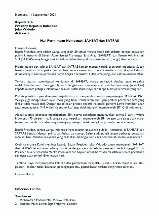 Surat Terbuka untuk Jokowi: Valentino Rossi Tak Mungkin Dapat SIM C di Indonesia (54182)