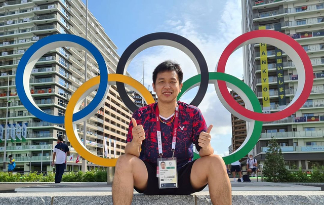 Hendra Setiawan saat Olimpiade Tokyo 2020. Foto: Instagram @hendrasansan