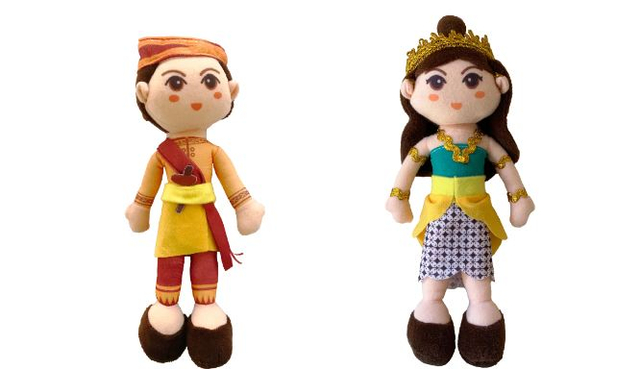 Boneka Malin Kundang dan Roro Jonggrang buatan UGM. Foto: Dok. Istimewa
