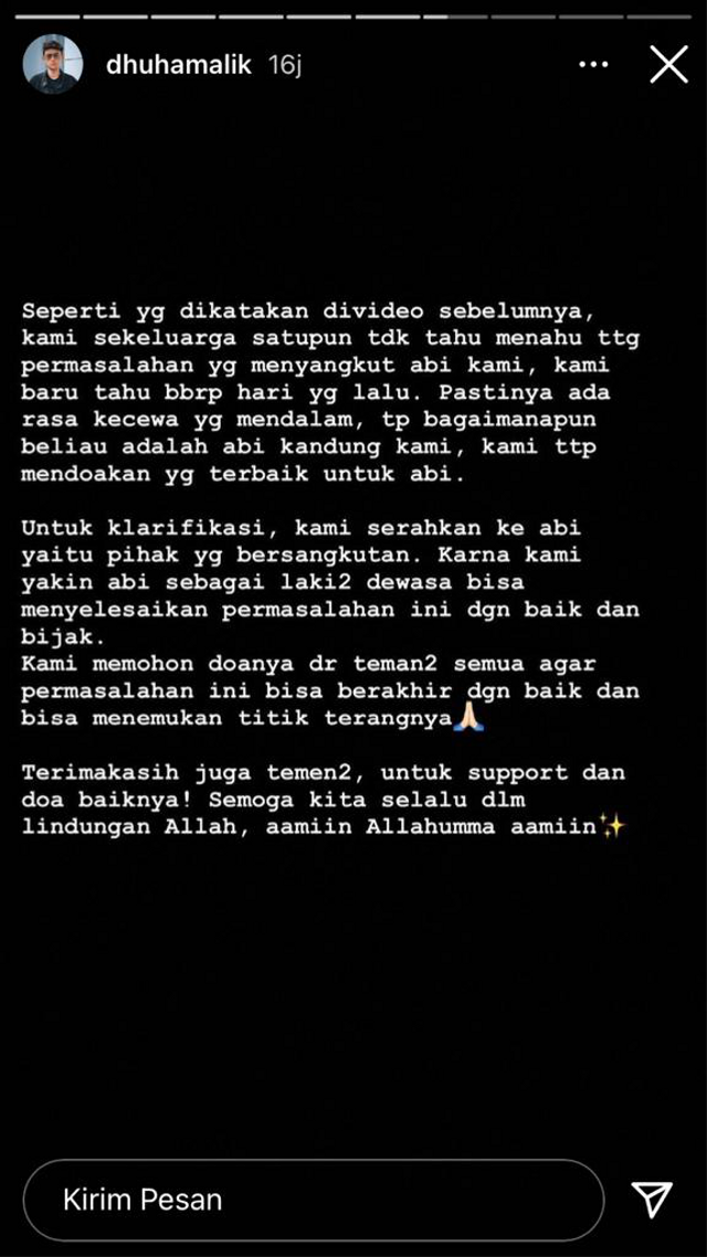 Adik Taqy Malik Bicara soal Persoalan Ayahnya: Ada Rasa Kecewa yang Mendalam (10691)